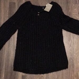 NWT. Anthropologie. Size Medium. Black sweater.